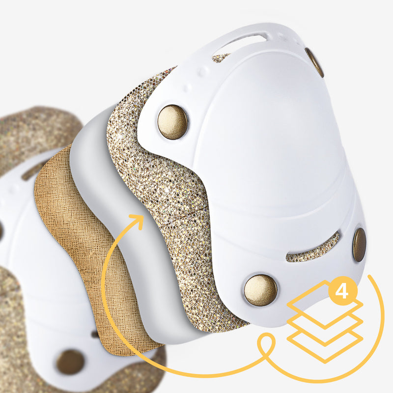 4 protective layers for maximum safety.
