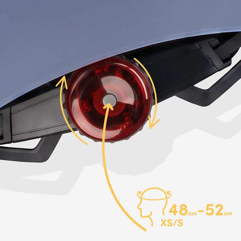 Built-in adjustment dial for a precise, customized fit.