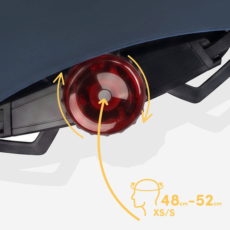 Built-in adjustment dial for a precise, customized fit.