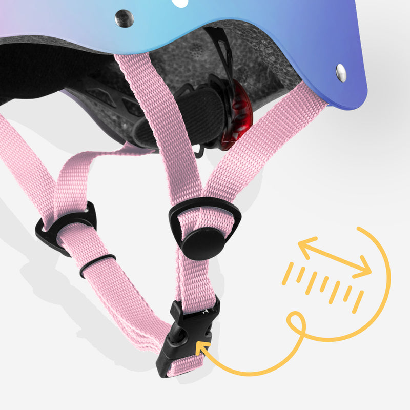 Triple adjustment system for a perfect, secure fit.
