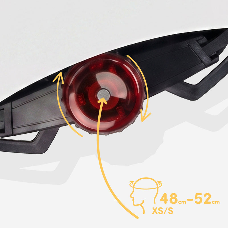 Built-in adjustment dial for a precise, customized fit.