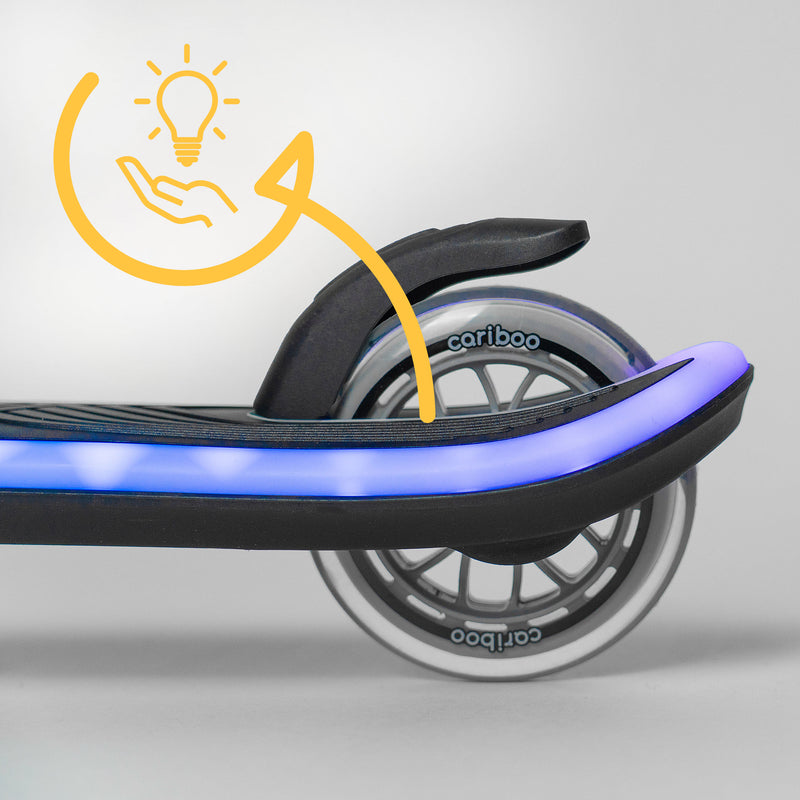 Le détecteur de mouvement éteindra les lumières de la trottinette dans les quelques minutes suivant la fin du temps de jeu.