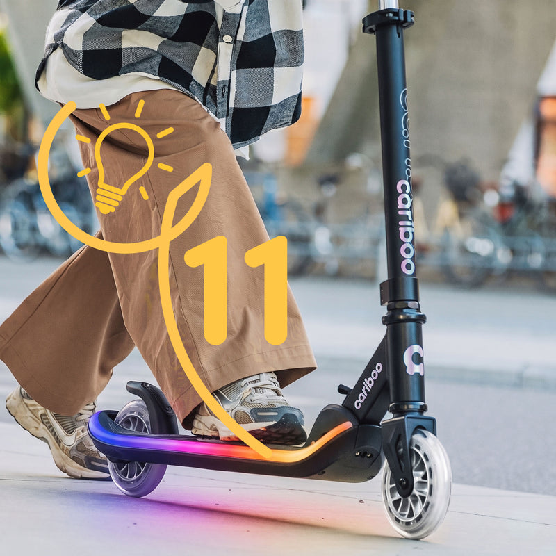 11 light modes: 6 single-color and 5 multicolor