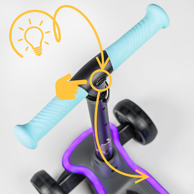 Light control button always at hand – right on the handlebar.
