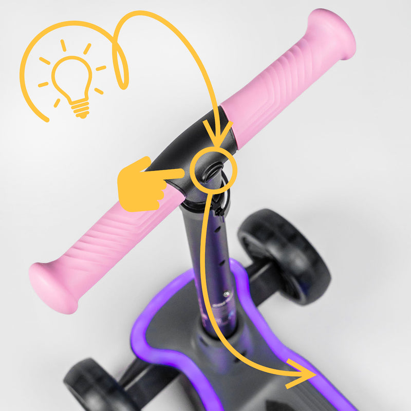 Light control button always at hand – right on the handlebar.