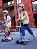 Patinete de tres ruedas Cariboo LEDstar (negro)